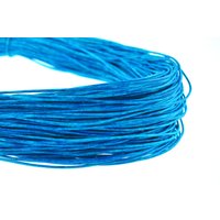 esnado Lederband 1,5 mm - Echt Leder - Mesh Azur Blau von Esnado