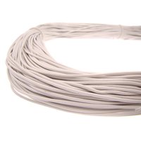 esnado Lederband 1,5 mm - Echt Leder - Weiß von Esnado