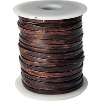 esnado Lederband Flach 3 x 1 mm - Antik Braun - echtes Leder esnado Lederband Flach 3 x 1 mm - Antik Braun - echtes Leder von Esnado