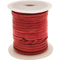 esnado Lederband Flach 3 x 1 mm - Antik Rot - echtes Leder esnado Lederband Flach 3 x 1 mm - Antik Rot - echtes Leder von Esnado