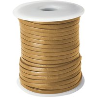esnado Lederband Flach 3 x 1 mm - Curry - echtes Leder esnado Lederband Flach 3 x 1 mm - Curry - echtes Leder von Esnado