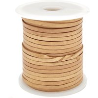 esnado Lederband Flach 3 x 1 mm - Natur - echtes Leder von Esnado