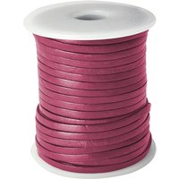 esnado Lederband Flach 3 x 1 mm - Pink - echtes Leder esnado Lederband Flach 3 x 1 mm - Pink - echtes Leder von Esnado