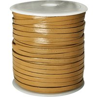 esnado Lederband Flach 4 x 1 mm - Curry - echtes Leder esnado Lederband Flach 4 x 1 mm - Curry - echtes Leder von Esnado