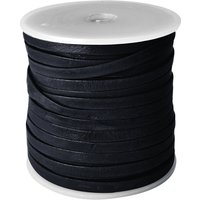 esnado Lederband Flach 4 x 1 mm - Navy - echtes Leder esnado Lederband Flach 4 x 1 mm - Navy - echtes Leder von Esnado