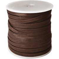 esnado Lederband Flach 4 x 1 mm - Schokobraun - echtes Leder esnado Lederband Flach 4 x 1 mm - Schokobraun - echtes Leder von Esnado