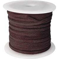 esnado Lederband Wildleder Flach 3 x 1,5 mm - Kastanienbraun esnado Lederband Wildleder Flach 3 x 1,5 mm - Kastanienbraun von Esnado