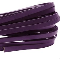esnado Lederband flach, 10 mm x 2 mm  - Lila von Esnado