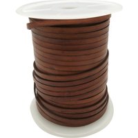 esnado Lederband flach - Breite 5 mm - Antik Braun esnado Lederband flach - Breite 5 mm - Antik Braun von Esnado