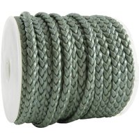 esnado Lederband flach geflochten, 5 mm x 2 mm - Türkis Metallic esnado Lederband flach geflochten, 5 mm x 2 mm - Türkis Metallic von Esnado