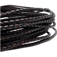 esnado Lederband geflochten, Ø 4 mm - Espresso esnado Lederband geflochten, Ø 4 mm - Espresso von Esnado