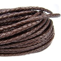 esnado Lederband geflochten, Ø 5 mm - Braun esnado Lederband geflochten, Ø 5 mm - Braun von Esnado