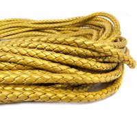 esnado Lederband geflochten, Ø 5 mm - Gold esnado Lederband geflochten, Ø 5 mm - Gold von Esnado