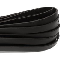 esnado Lederriemen Flach 15 mm x 3 mm - Schwarz esnado Lederriemen Flach 15 mm x 3 mm - Schwarz von Esnado