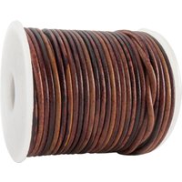 esnado Lederschnur Rund 2 mm - Bicolor Braun/Natur. Länge: 25 m auf Rolle esnado Lederschnur Rund 2 mm - Bicolor Braun/Natur. Länge: 25 m auf Rolle von Esnado