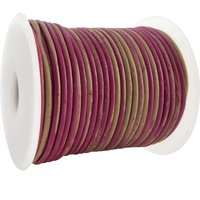 esnado Lederschnur Rund 2 mm - Bicolor Pink/Beige. Länge: 25 m auf Rolle esnado Lederschnur Rund 2 mm - Bicolor Pink/Beige. Länge: 25 m auf Rolle von Esnado