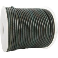 esnado Lederschnur Rund 2 mm - Bicolor Türkis/Türkis. Länge: 25 m auf Rolle esnado Lederschnur Rund 2 mm - Bicolor Türkis/Türkis. Länge: 25 m auf Rolle von Esnado