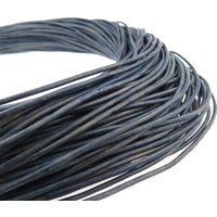 esnado Lederschnur Rund 3 mm - Jeansblau - echtes Leder esnado Lederschnur Rund 3 mm - Jeansblau - echtes Leder von Esnado