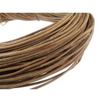 esnado Lederschnur Rund 3 mm Naturbraun - echtes Leder esnado Lederschnur Rund 3 mm Naturbraun - echtes Leder von Esnado