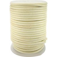 esnado Lederschnur Rund 4 mm - Creme - echtes Leder esnado Lederschnur Rund 4 mm - Creme - echtes Leder von Esnado
