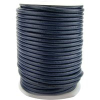esnado Lederschnur Rund 4 mm - Navy - echtes Leder esnado Lederschnur Rund 4 mm - Navy - echtes Leder von Esnado