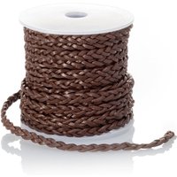 esnado Lederschnur geflochten Flach 4 mm - Braun esnado Lederschnur geflochten Flach 4 mm - Braun von Esnado