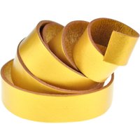 esnado flaches Lederband | Gold | 1 Meter esnado flaches Lederband | Gold | 1 Meter von Esnado