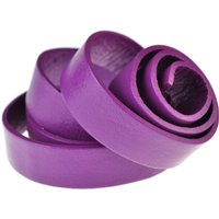 esnado flaches Lederband | Lila | 1 Meter von Esnado