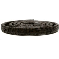 esnado ovale Lederschnur geflochten, 11 mm x 6 mm – Antik Braun von Esnado