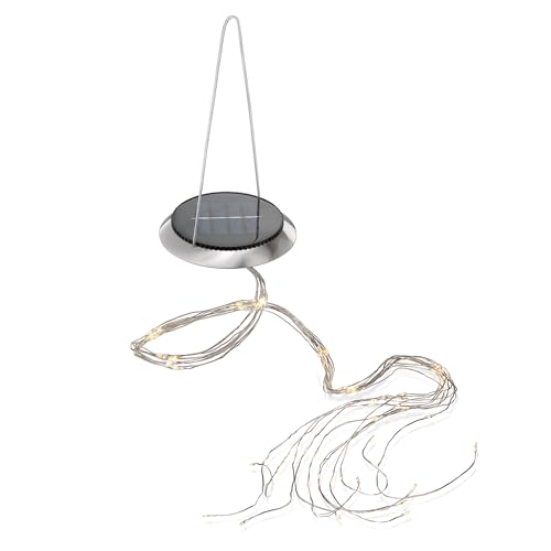 Esotec Solar Lichterbündel außen, 100 Micro LEDs, warmweiß, Akku, Solarmodul, Sternenhimmel, biegsamer Kupferdraht, Terrasse, Glühwürmchen, hängend, outdoor, Außenleuchte, Weihnachtsdeko, 102182 Esotec Solar Lichterbündel außen, 100 Micro LEDs, warmweiß, Akku, Solarmodul, Sternenhimmel, biegsamer Kupferdraht, Terrasse, Glühwürmchen, hängend, outdoor, Außenleuchte, Weihnachtsdeko, 102182 von Esotec