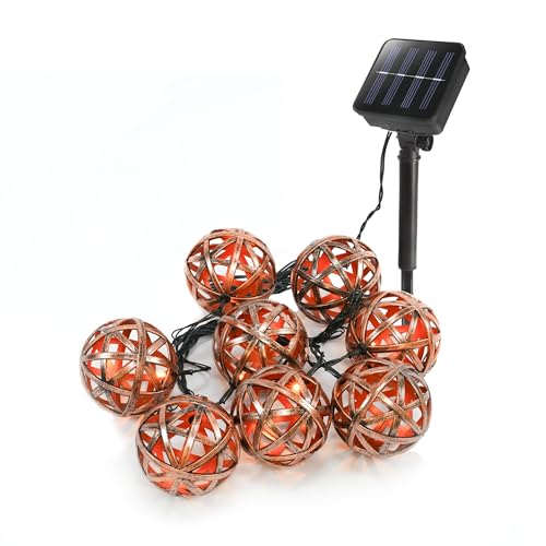 Esotec Solar Lichterkette Valerie, 2m, Farbe altkupfer kupfer gebürstet, 8 LEDs neutralweiß, Akku, Solarmodul, Erdspieß, LED Kugeln, Solarleuchte, Dekoleuchte, außen, wetterfest, outdoor 103017 Esotec Solar Lichterkette Valerie, 2m, Farbe altkupfer kupfer gebürstet, 8 LEDs neutralweiß, Akku, Solarmodul, Erdspieß, LED Kugeln, Solarleuchte, Dekoleuchte, außen, wetterfest, outdoor 103017 von Esotec