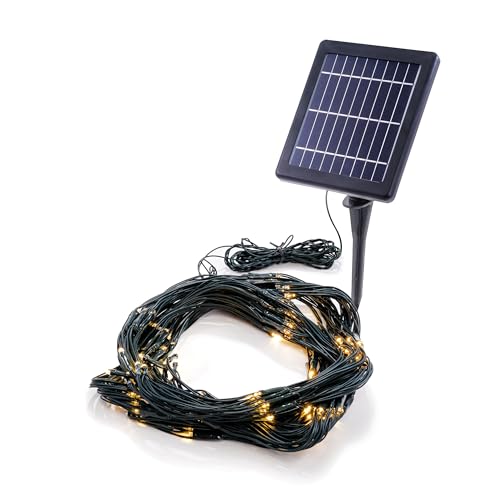 Esotec Solar Lichternetz, 144 LEDs, 1,5x1,5m, Zuleitung 3m, LiFePo4 Akku, Solarmodul, Wandhalterung, Erdspieß, Lichtervorhang, Lichterkette, outdoor, außen, 102190 Esotec Solar Lichternetz, 144 LEDs, 1,5x1,5m, Zuleitung 3m, LiFePo4 Akku, Solarmodul, Wandhalterung, Erdspieß, Lichtervorhang, Lichterkette, outdoor, außen, 102190 von Esotec
