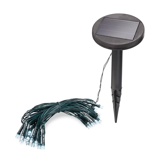 Esotec Solar Lichterkette Glühwürmchen, 2,5m, 24 mini LEDs, kaltweiß, Zuleitung 2m, Akku, Solarmodul, Erdspieß, Gartenlichterkette, Terrasse, Balkon, Außenbeleuchtung, außen, winterfest, 102165 Esotec Solar Lichterkette Glühwürmchen, 2,5m, 24 mini LEDs, kaltweiß, Zuleitung 2m, Akku, Solarmodul, Erdspieß, Gartenlichterkette, Terrasse, Balkon, Außenbeleuchtung, außen, winterfest, 102165 von Esotec
