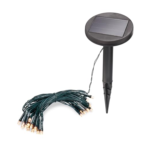 Esotec Solar Lichterkette Glühwürmchen, 2,5m, 24 mini LEDs, warmweiß, Zuleitung 2m, Akku, Solarmodul, Erdspieß, Gartenlichterkette, Terrasse, Balkon, Außenbeleuchtung, außen, winterfest, 102166 Esotec Solar Lichterkette Glühwürmchen, 2,5m, 24 mini LEDs, warmweiß, Zuleitung 2m, Akku, Solarmodul, Erdspieß, Gartenlichterkette, Terrasse, Balkon, Außenbeleuchtung, außen, winterfest, 102166 von Esotec