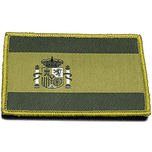 Taktischer bestickter Aufnäher Flagge Spanien selbstklebend mit Klettverschluss – Militärgrün Aufnäher für Airsoftweste – Aufnäher Flagge Spanien – Airsoft Aufnäher für Militärrucksäcke – 75 x 50 mm Taktischer bestickter Aufnäher Flagge Spanien selbstklebend mit Klettverschluss – Militärgrün Aufnäher für Airsoftweste – Aufnäher Flagge Spanien – Airsoft Aufnäher für Militärrucksäcke – 75 x 50 mm von España