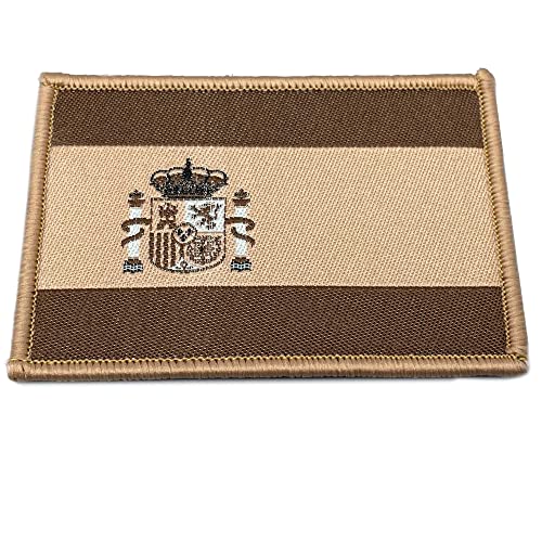 España - Spanien-Flagge, Militär-Aufnäher, 75 x 50 mm, 1 Stück, Braun, Militärfarbe, Stickerei, Uniform, Rucksack, Mütze, Jacke, Jeans, Tasche, Westen, Militärausrüstung, BDU, Airsoft España - Spanien-Flagge, Militär-Aufnäher, 75 x 50 mm, 1 Stück, Braun, Militärfarbe, Stickerei, Uniform, Rucksack, Mütze, Jacke, Jeans, Tasche, Westen, Militärausrüstung, BDU, Airsoft von España