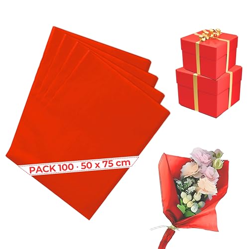 Seidenpapier Koralle (Packung 100), 50 x 75 cm von Espirito Rebelde Lda.