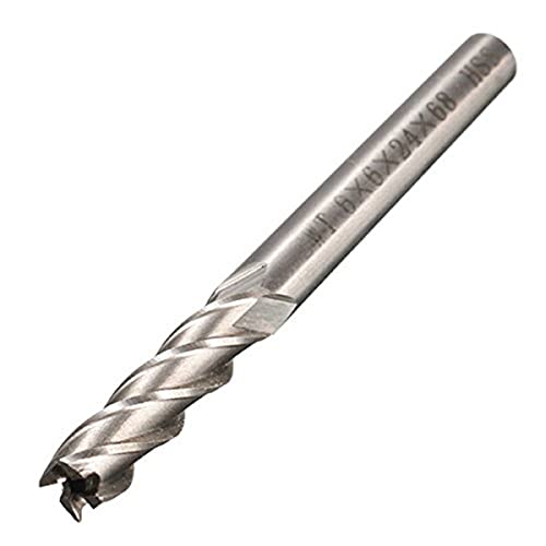 EsportsMJJ 6 mm Schaft Aluminium Hart HSS Cutter Klinge Sechs x 6 x 24 x 68 mm Verlängerte Fräser Fräser-Bit EsportsMJJ 6 mm Schaft Aluminium Hart HSS Cutter Klinge Sechs x 6 x 24 x 68 mm Verlängerte Fräser Fräser-Bit von EsportsMJJ