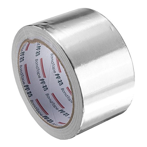 EsportsMJJ 60 mm X 25 M Silber Aluminium Folie Tape Hitze Selbstklebend Klebeband von EsportsMJJ