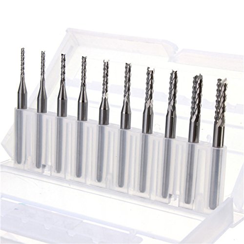 EsportsMJJ Db-M3 10Pcs 1.3Mm-3.175Mm Carbide End Mill Engraving Bits For Cnc Pcb Rotary Burrs EsportsMJJ Db-M3 10Pcs 1.3Mm-3.175Mm Carbide End Mill Engraving Bits For Cnc Pcb Rotary Burrs von EsportsMJJ