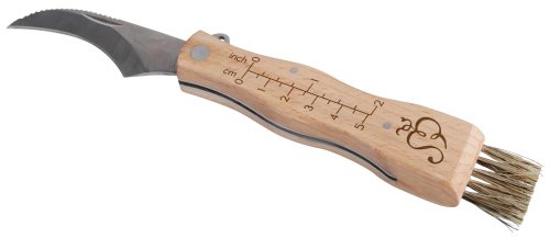 Esschert Design 2 Stück Pilzmesser mit Pinsel und Lineal, ca. 14 cm x 3,5 cm x 2 cm von Esschert Design BV
