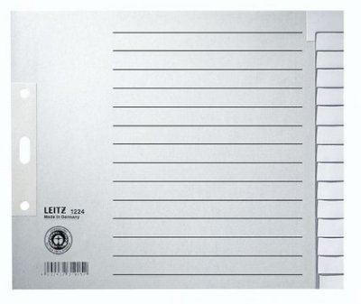 Esselte Leitz GmbH & Co. KG Premium Blanko-Register A4 LEI 1224-00-85 * Papier 15blatt 24x20cm von Esselte Leitz GmbH & Co. KG