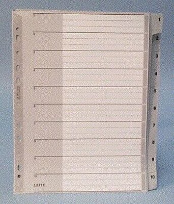 Zahlen-Register A4 LEI 1280-00 * PVC 10blatt 1-10 Zahlen-Register A4 LEI 1280-00 * PVC 10blatt 1-10 von Esselte Leitz GmbH & Co. KG