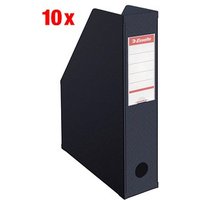 10 Esselte Stehsammler 56007 schwarz Kunststoff, DIN A4 10 Esselte Stehsammler 56007 schwarz Kunststoff, DIN A4 von Esselte