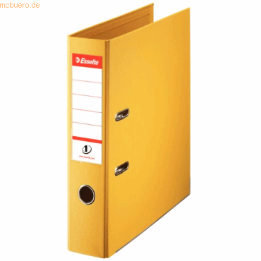 10 x Esselte Ordner No. 1 A4 75mm PP-kaschiert gelb 10 x Esselte Ordner No. 1 A4 75mm PP-kaschiert gelb von Esselte