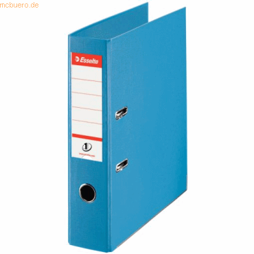 10 x Esselte Ordner No. 1 A4 75mm PP-kaschiert hellblau 10 x Esselte Ordner No. 1 A4 75mm PP-kaschiert hellblau von Esselte