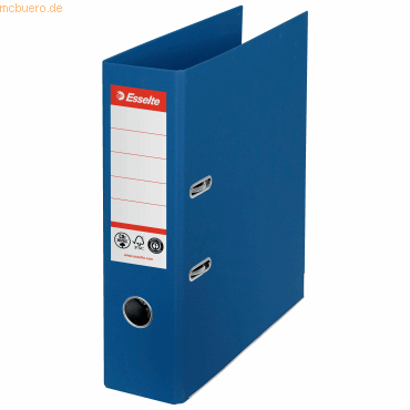 Esselte Ordner No.1 klimaneutral Papier A4 75mm blau von Esselte