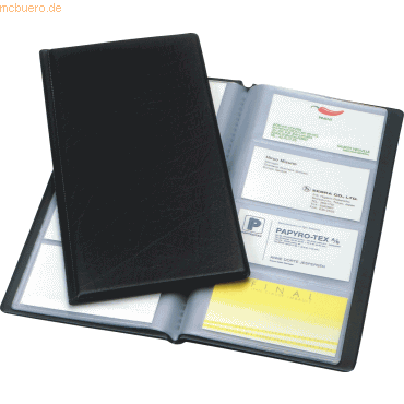 10 x Esselte Visitenkartenbuch 130x270mm für 128 Karten schwarz 10 x Esselte Visitenkartenbuch 130x270mm für 128 Karten schwarz von Esselte