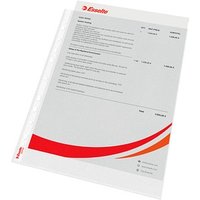 100 Esselte Prospekthüllen DIN A4 transparent genarbt 0,07 mm 100 Esselte Prospekthüllen DIN A4 transparent genarbt 0,07 mm von Esselte
