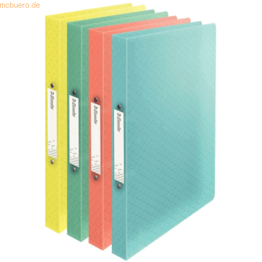 12 x Esselte Ringbuch Colour'Ice A4 PP 2 Ringe 25mm sortiert 12 x Esselte Ringbuch Colour'Ice A4 PP 2 Ringe 25mm sortiert von Esselte